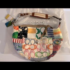 COACH Hamptons Multicolor Patchwork Hobo Bag
